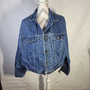 Vintage Womans Lee Jean/Denim Jacket Size Large Made in USA CA00492 RN34783